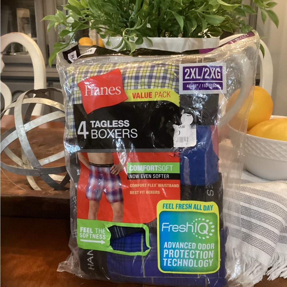 Men’s Tagless Boxers - 2X